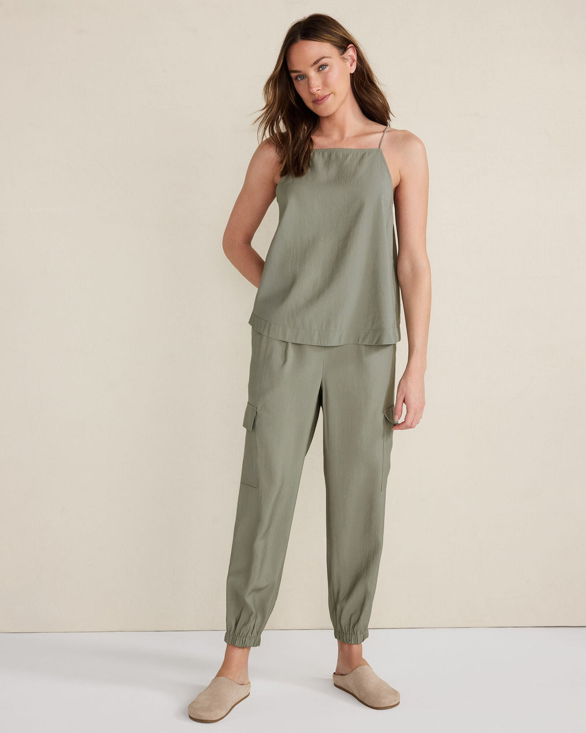 Talbots LUXE MODAL SQUARE NECK TANK TOP