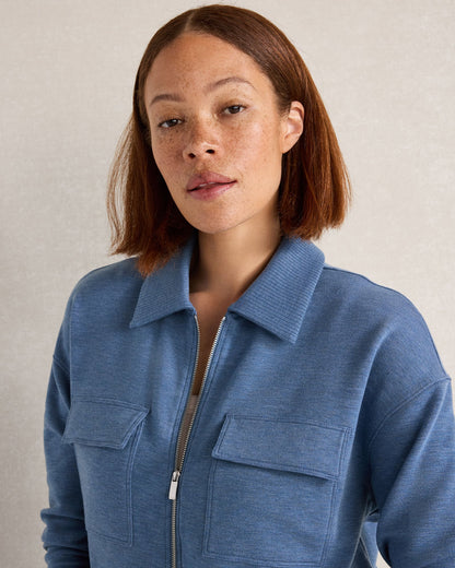 Talbots FLEECE COLLARED JACKET