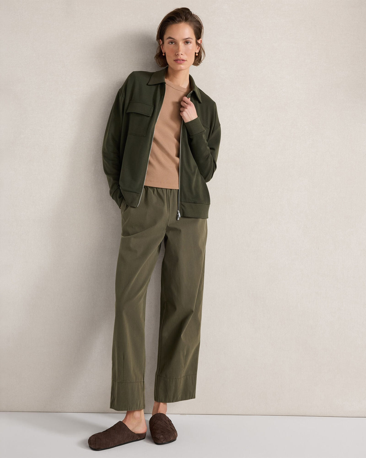 Talbots FLEECE COLLARED JACKET