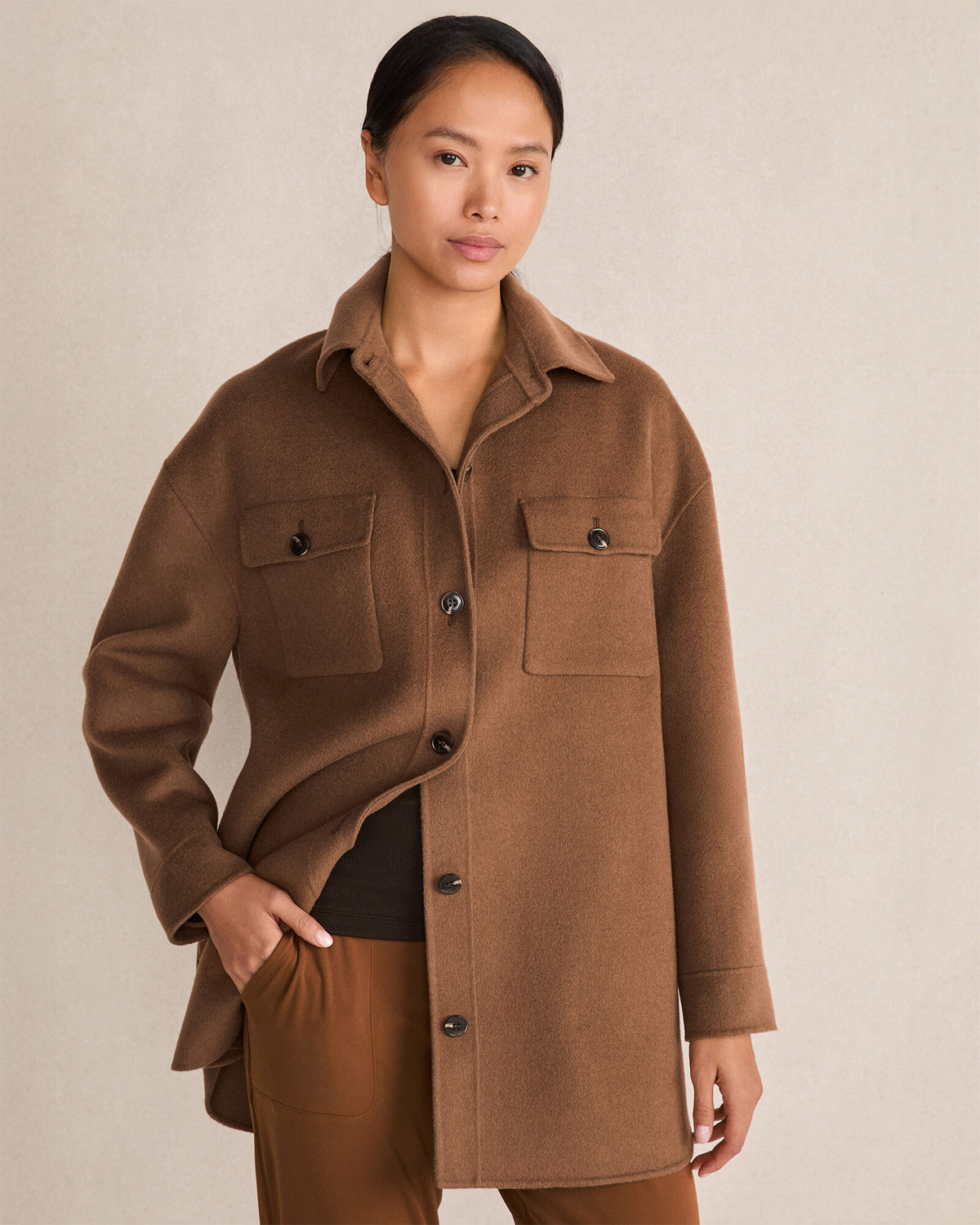 Talbots WOOL BLEND OVERSIZED SHACKET