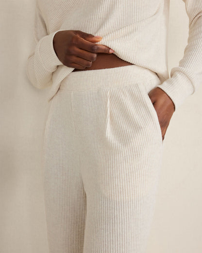 Talbots BRUSHED RIB KNIT TAPERED PANTS