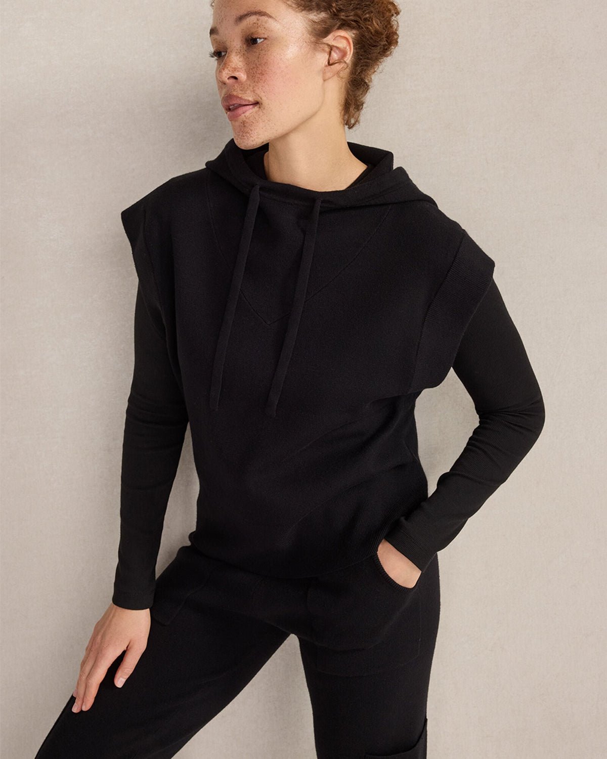 Talbots VISCOSE BLEND SLEEVELESS HOODIE