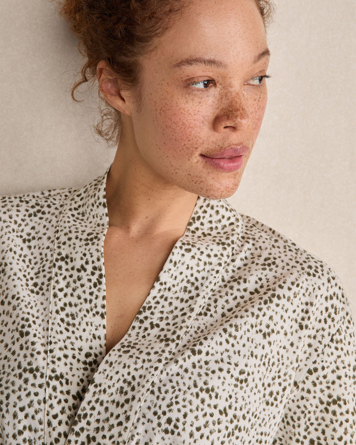 Talbots ORGANIC COTTON JERSEY ANIMAL DOT ROBE