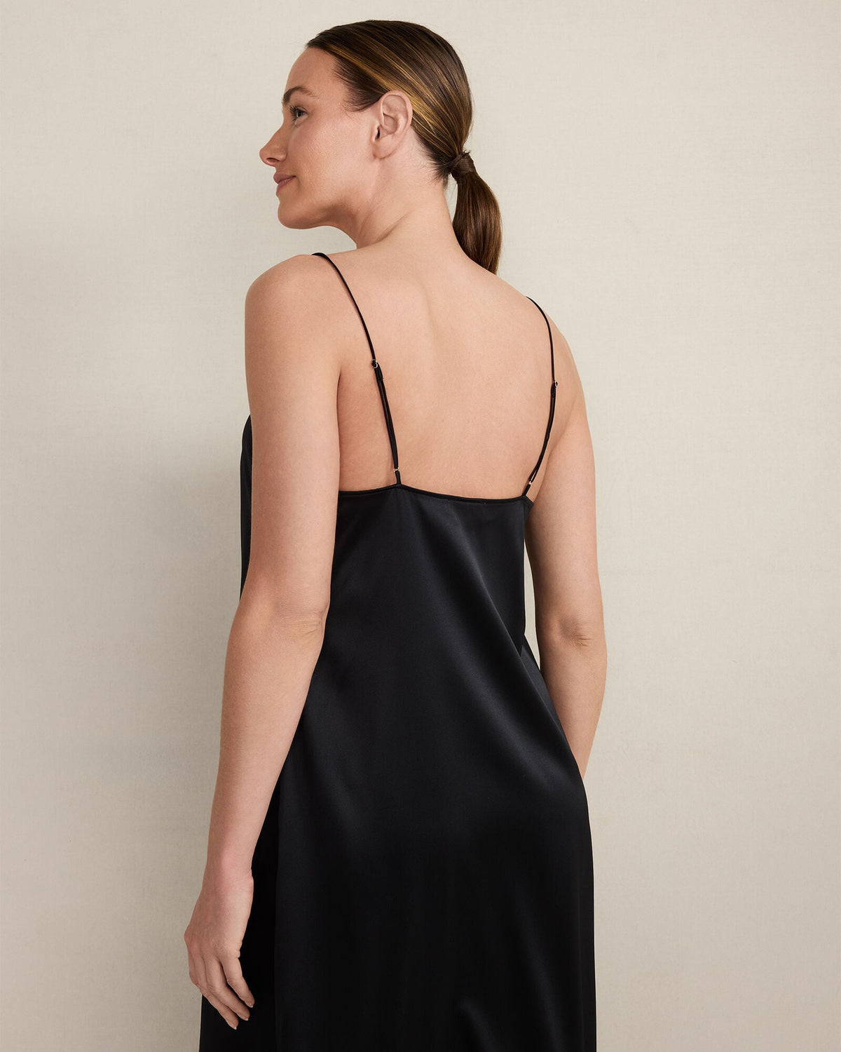 Talbots WASHABLE SILK PLEATED CHEMISE