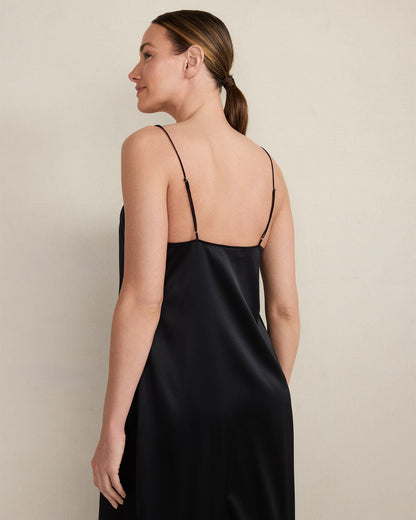 Talbots WASHABLE SILK PLEATED CHEMISE