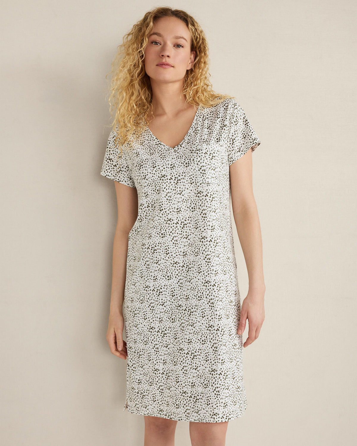 Talbots ORGANIC COTTON JERSEY ANIMAL DOT SLEEP DRESS
