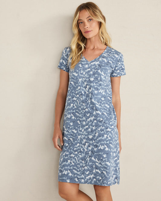 Talbots ORGANIC COTTON JERSEY WAVE SLEEP DRESS