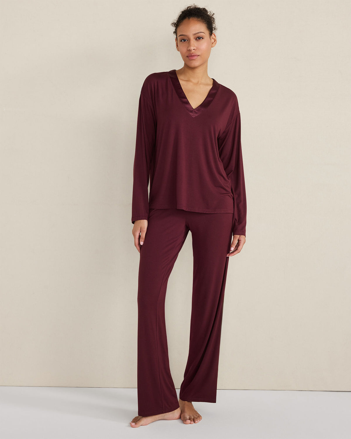 Talbots CALM & COOL LONG SLEEVE SLEEP TOP