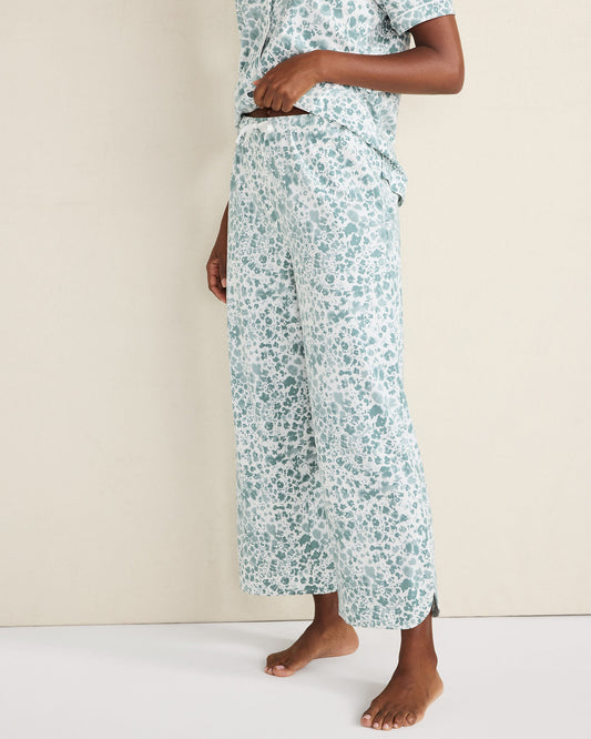 Talbots ORGANIC COTTON JERSEY BLURRED FLORAL PAJAMA PANTS