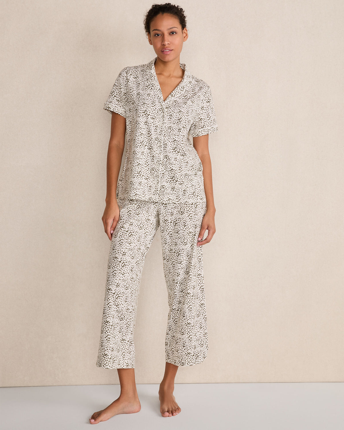 Talbots ORGANIC COTTON JERSEY ANIMAL DOT PAJAMA PANTS