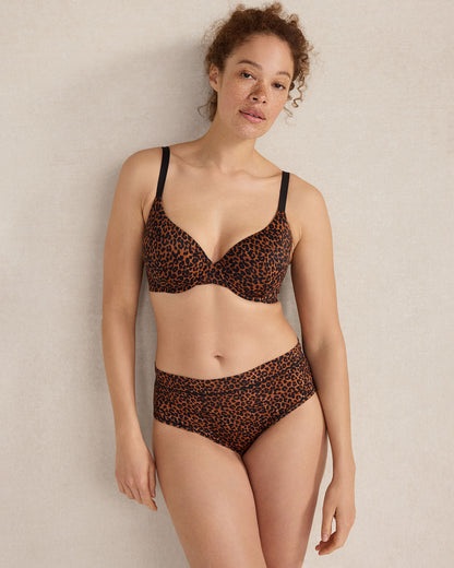 Talbots HAVEN WELL WITHIN X TALBOTS EMBRACE LUXE LEOPARD PERFECT COVERAGE BRA