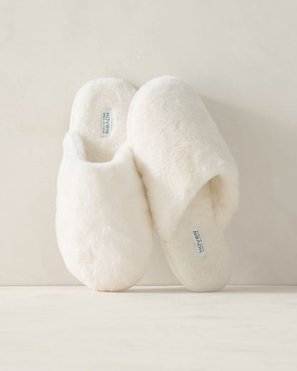 Talbots FAUX FUR SLIPPERS