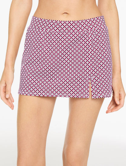 Talbots MIRACLESUIT® VENTED SKIRT - LEAF DOTS