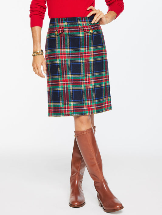Talbots A-LINE SKIRT - JOLLY TARTAN