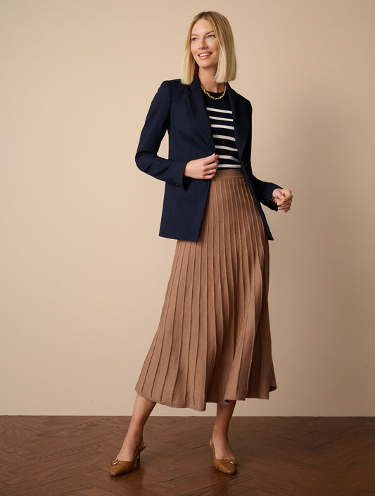 Talbots PLEATED FIT & FLARE SKIRT