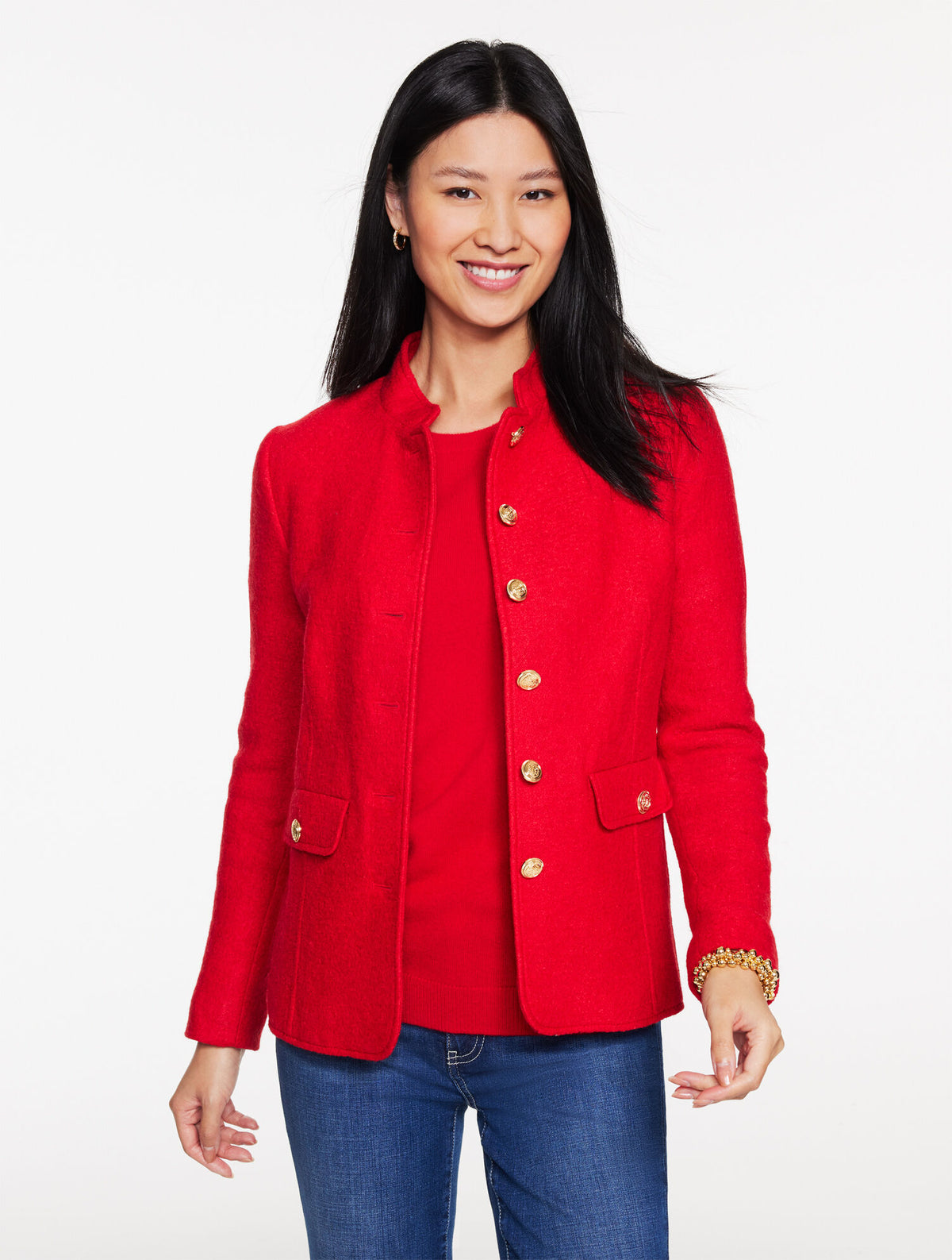 Talbots BERKSHIRE WOOL OFFICER JACKET