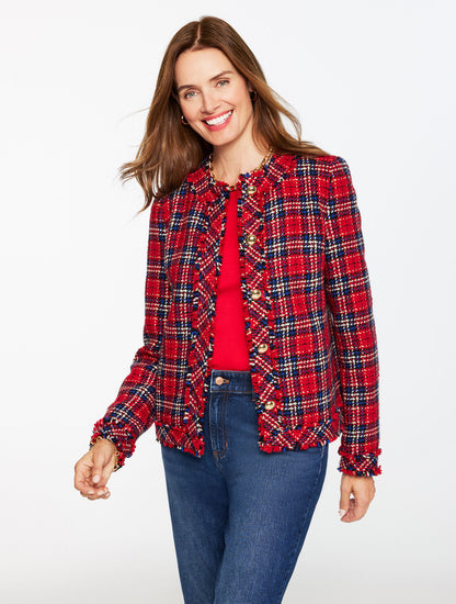 Talbots LADY JACKET - CUPID TARTAN
