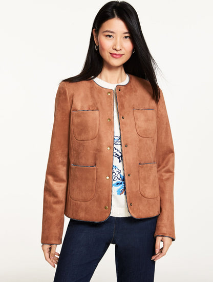 Talbots FAUX SUEDE JACKET