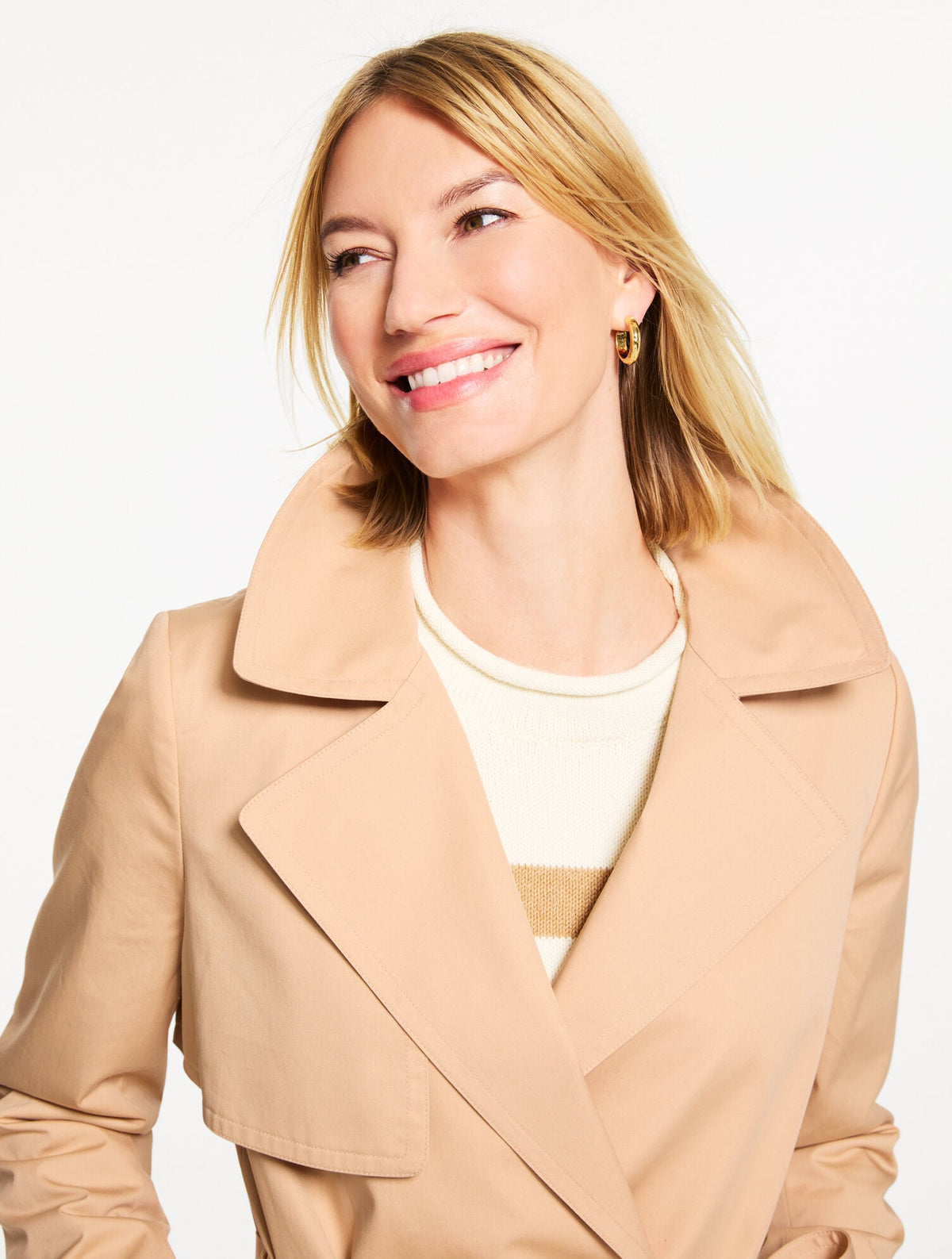Talbots DRAPEY TRENCH COAT