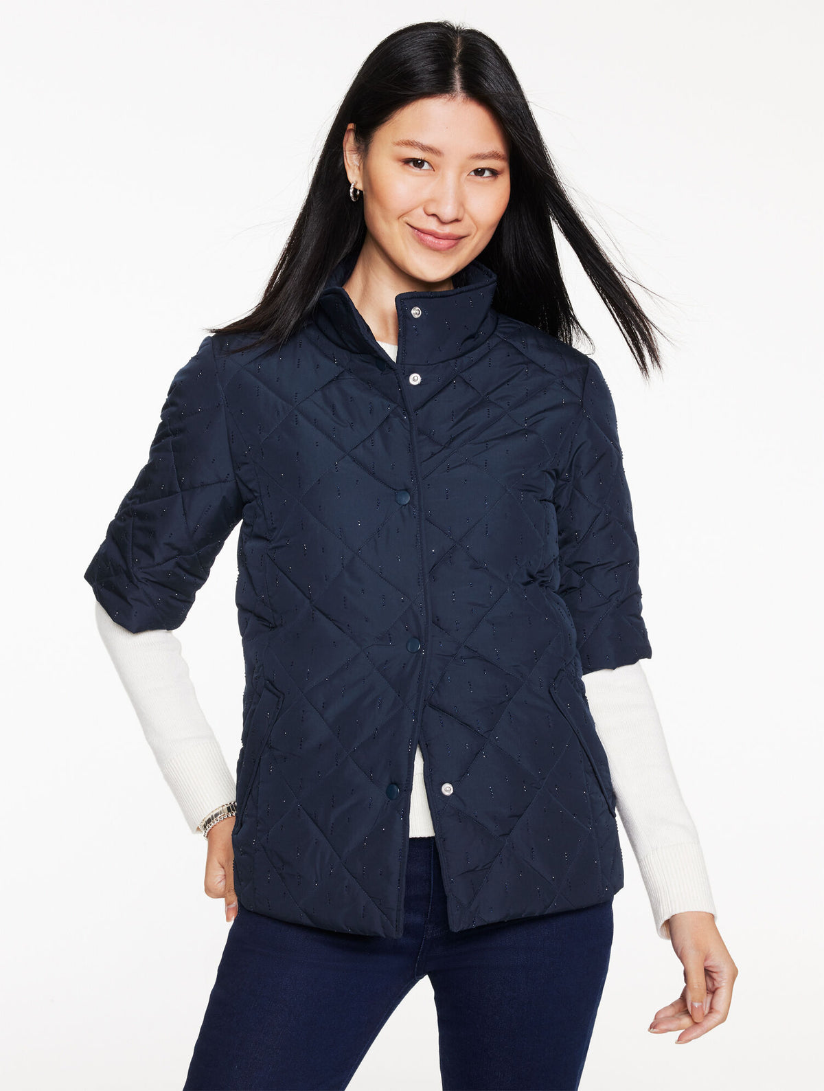 Talbots STUDDED PUFFER JACKET