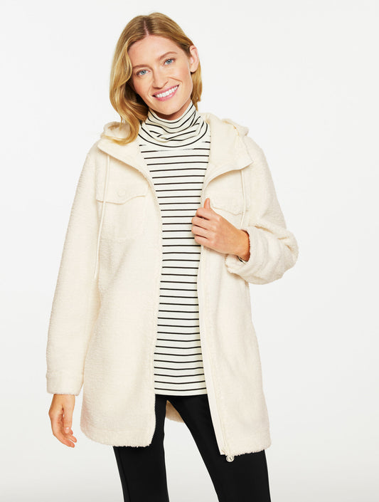 Talbots TEDDY SHERPA FULL-ZIP JACKET