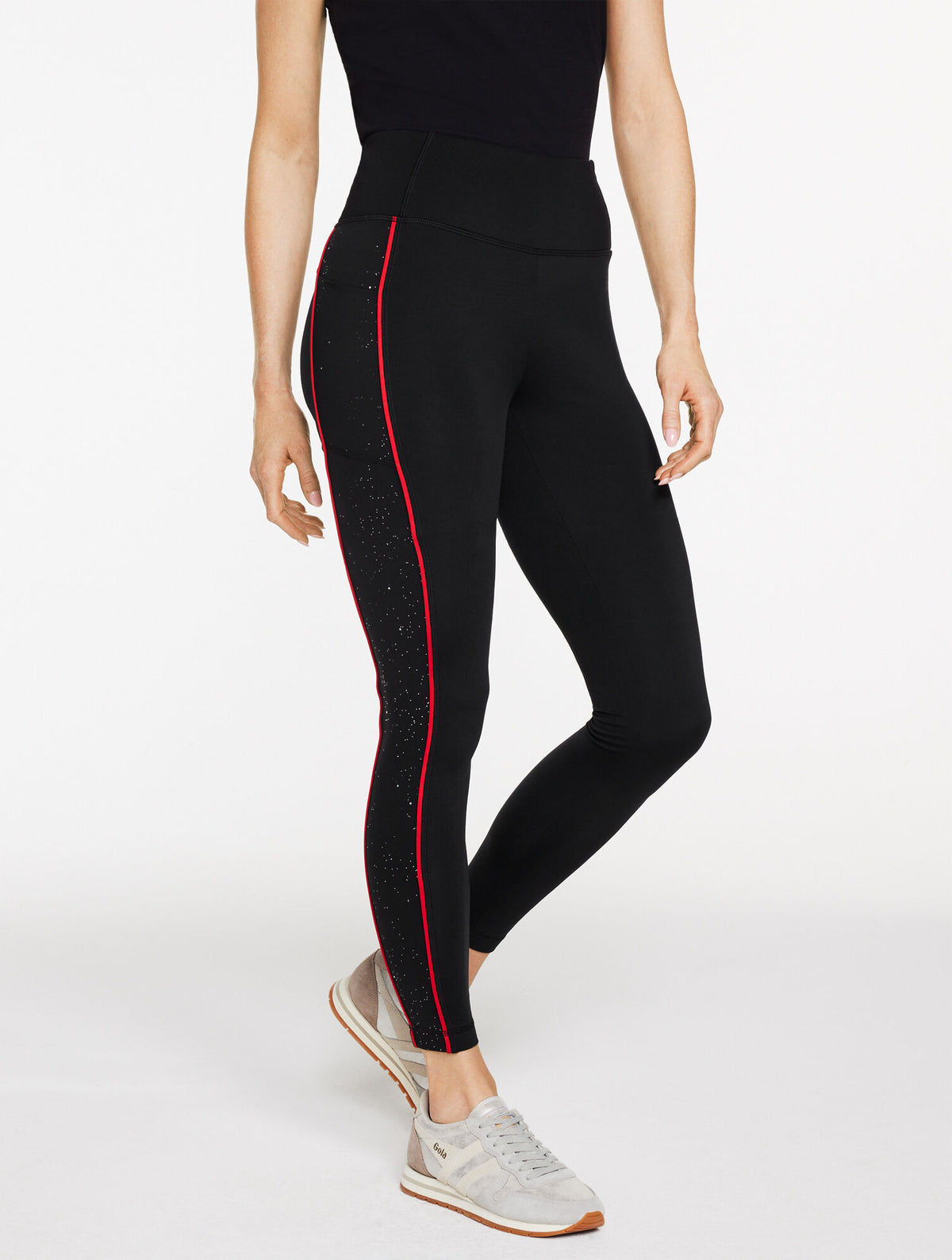 Talbots LUXE FLEECEBACK LEGGINGS - GLEAMING DOTS