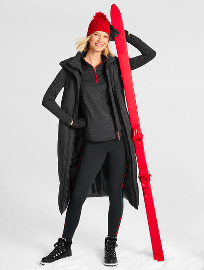 Talbots LUXE FLEECEBACK LEGGINGS - GLEAMING DOTS