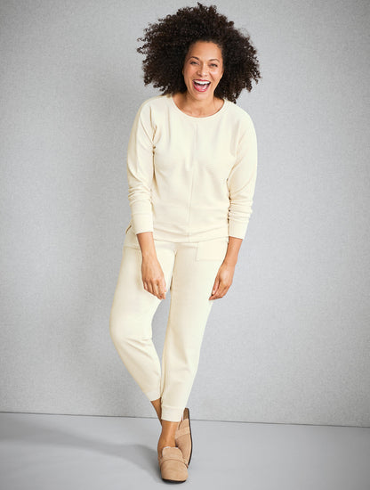 Talbots SKY LOUNGE VELOUR DOLMAN SLEEVE PULLOVER