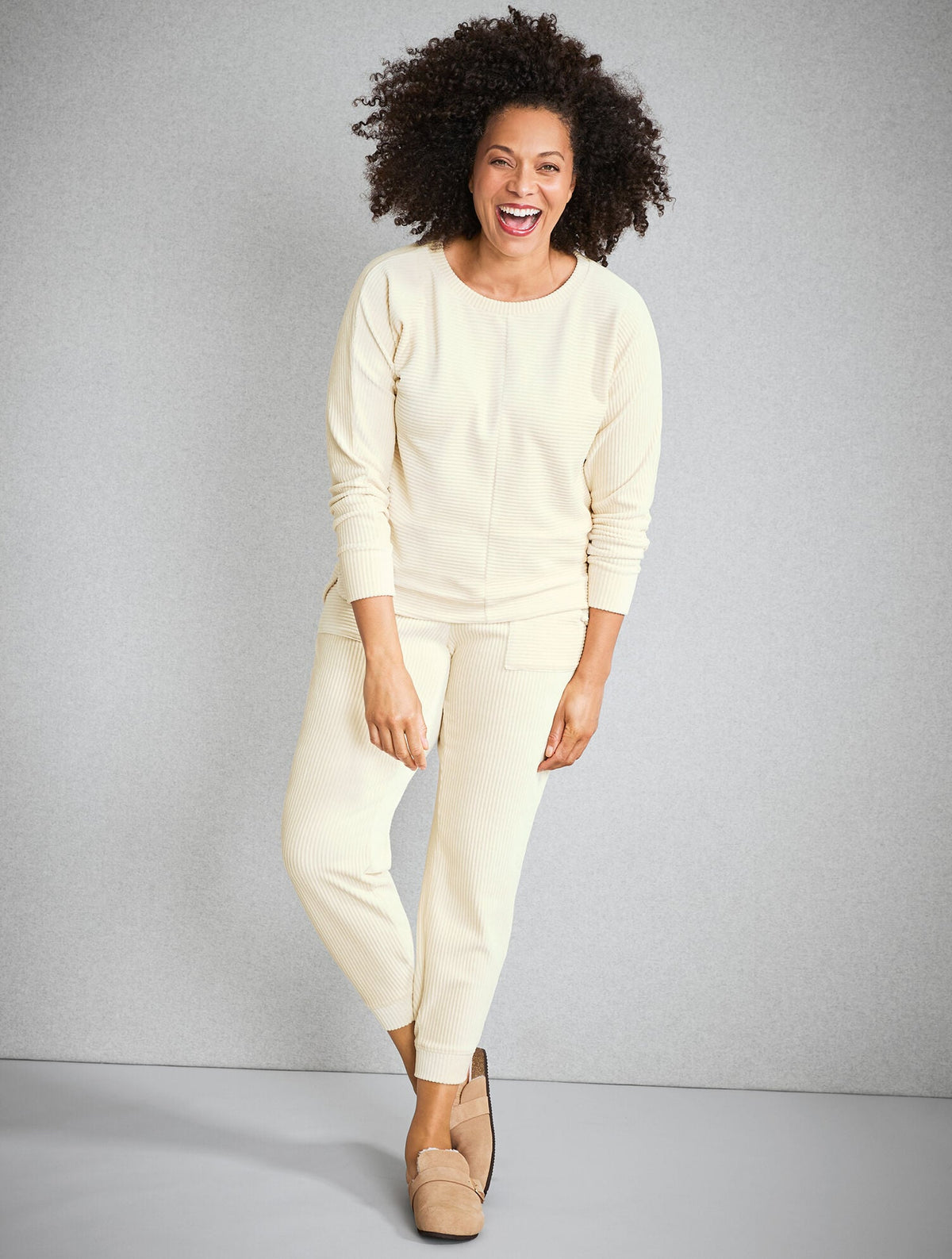 Talbots SKY LOUNGE VELOUR DOLMAN SLEEVE PULLOVER
