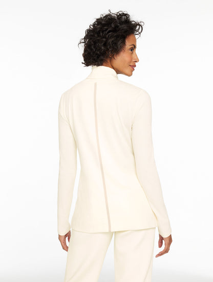 Talbots SUPERSOFT JERSEY TURTLENECK TEE - CONTRAST