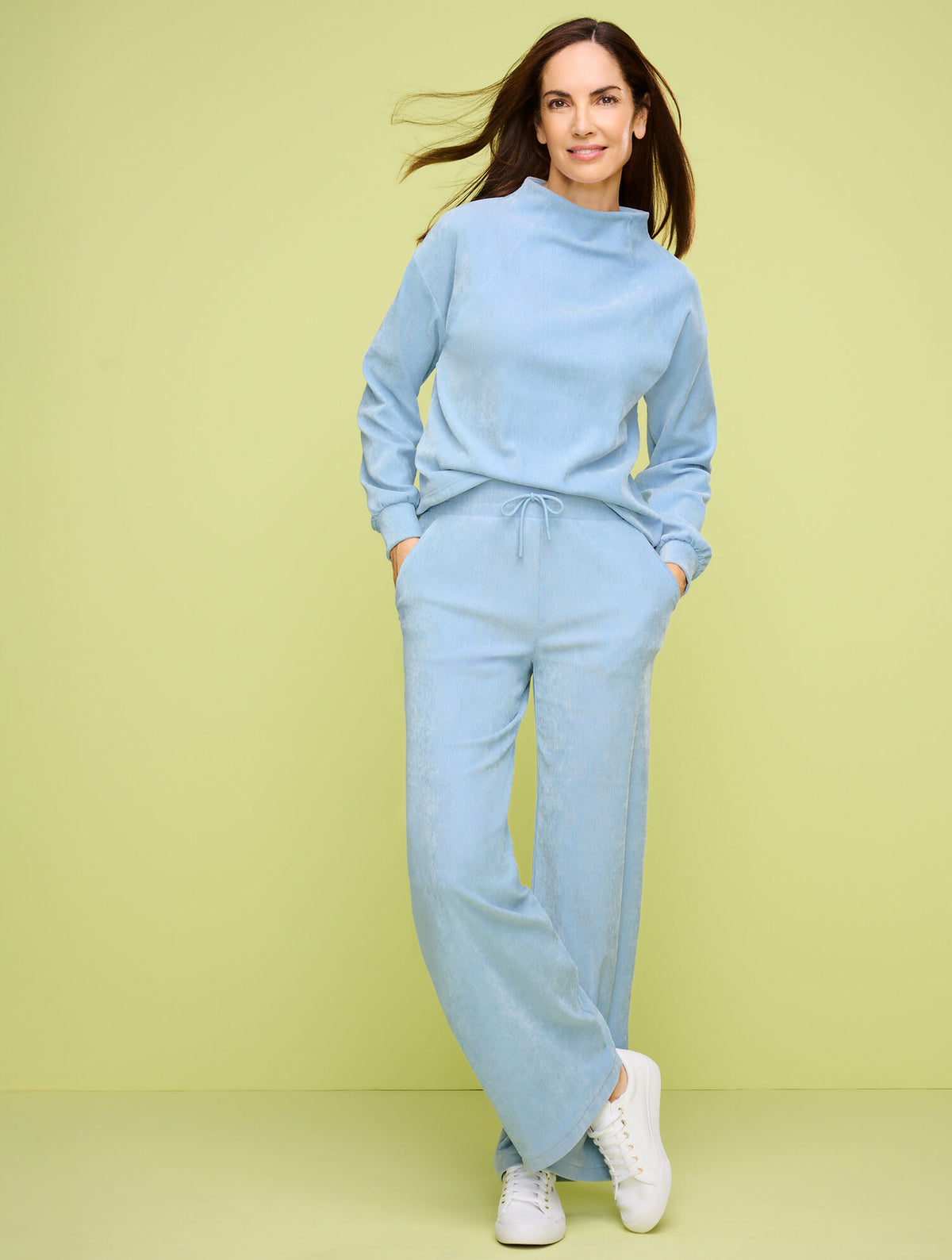 Talbots VELOUR MOCKNECK PULLOVER