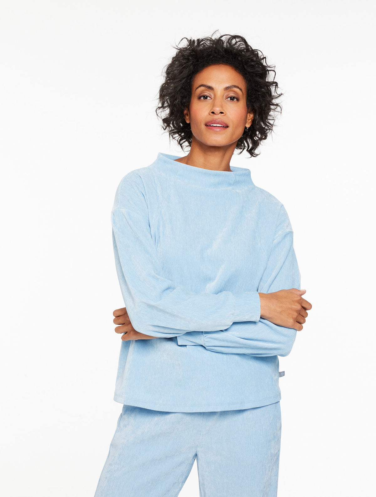 Talbots VELOUR MOCKNECK PULLOVER