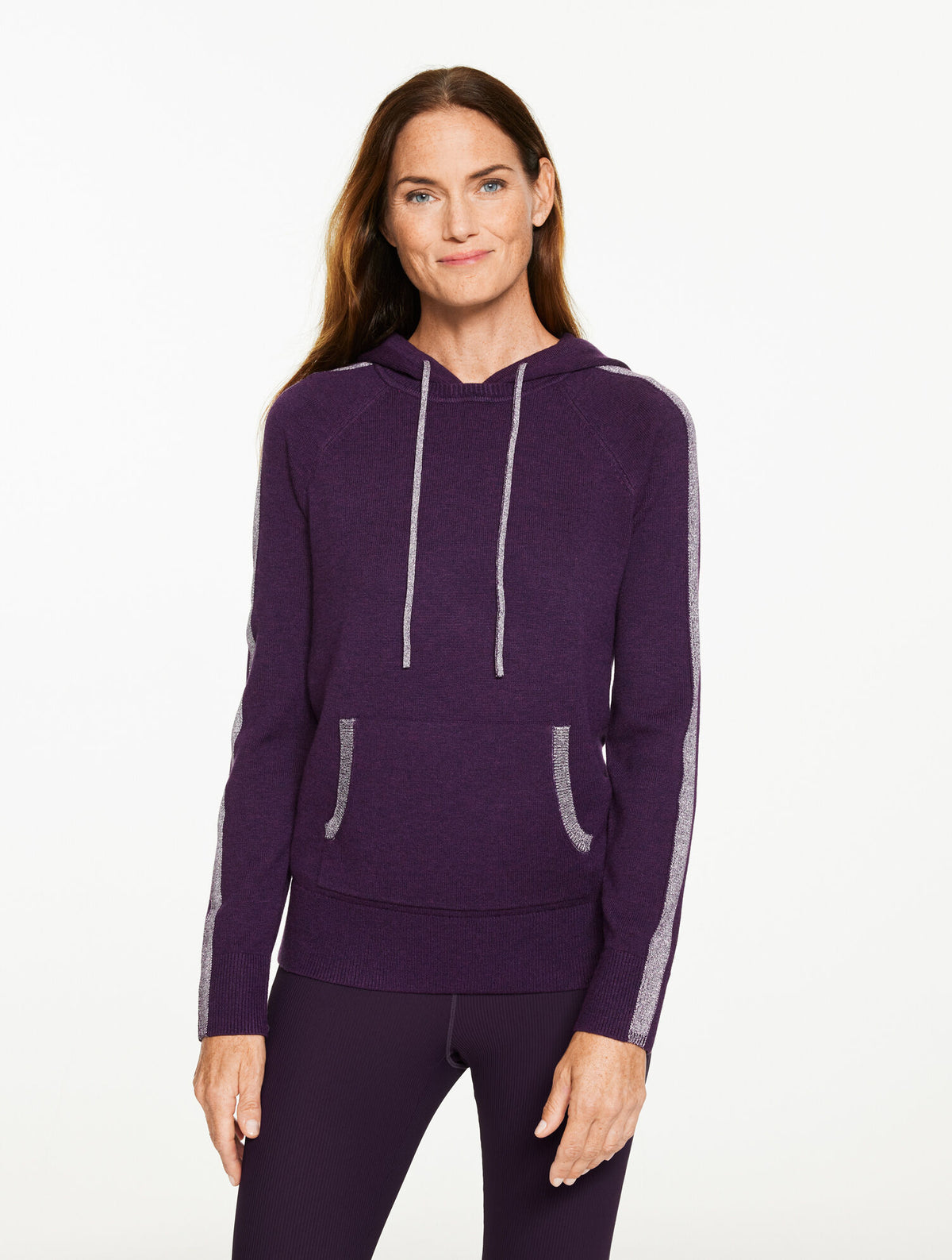 Talbots METALLIC HOODED SWEATER
