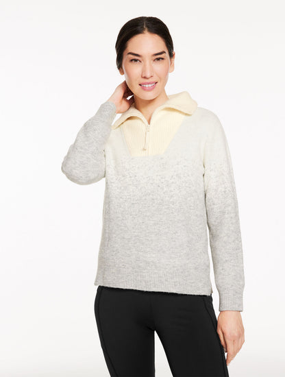 Talbots HALF-ZIP SWEATER - OMBRÉ