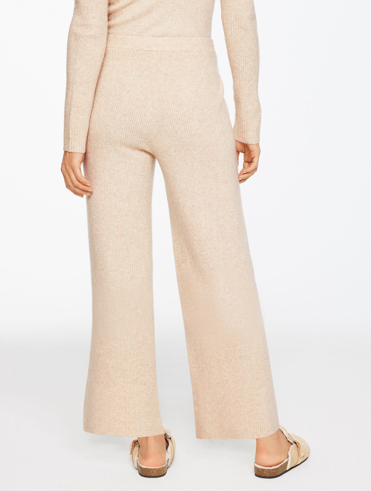 Talbots WIDE LEG SWEATER PANTS - TIPPED
