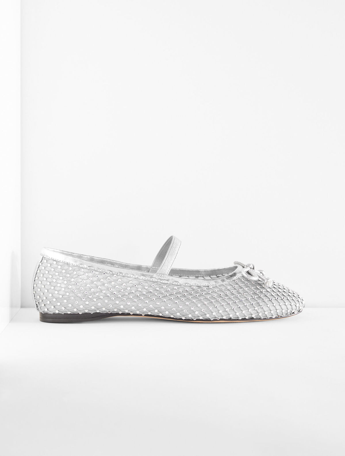 Talbots BLAINE SOFT SOLE MESH RHINESTONE BALLET FLATS