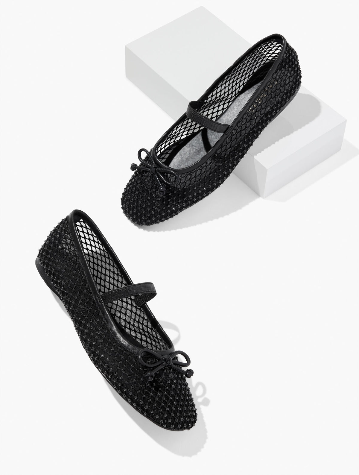 Talbots BLAINE SOFT SOLE MESH RHINESTONE BALLET FLATS