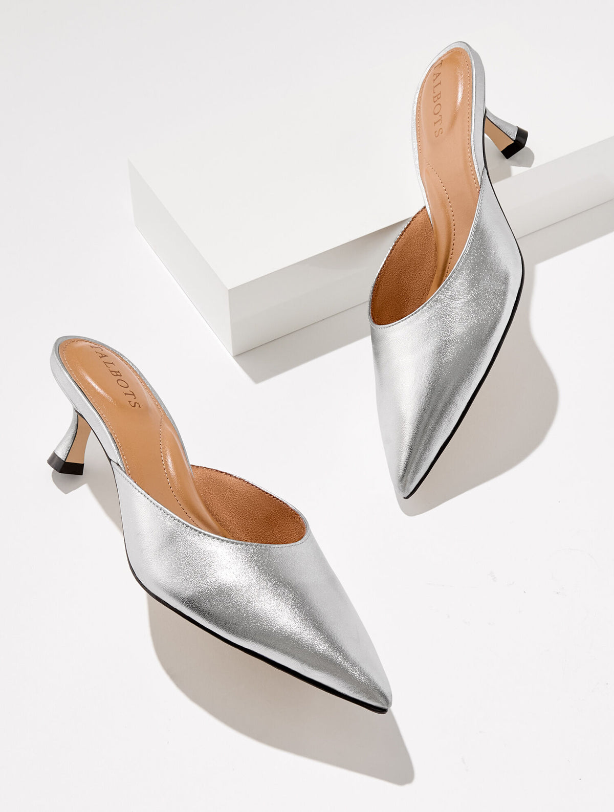 Talbots EMBER NAPPA MULES - METALLIC