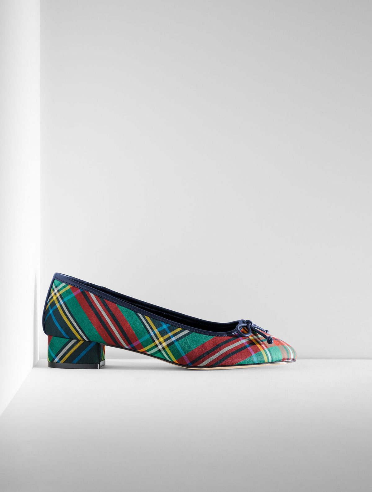 Talbots GABRIEL BLOCK HEEL PUMPS - JOYFUL TARTAN