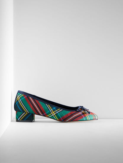 Talbots GABRIEL BLOCK HEEL PUMPS - JOYFUL TARTAN
