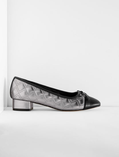 Talbots GABRIEL QUILTED METALLIC NAPPA PUMPS