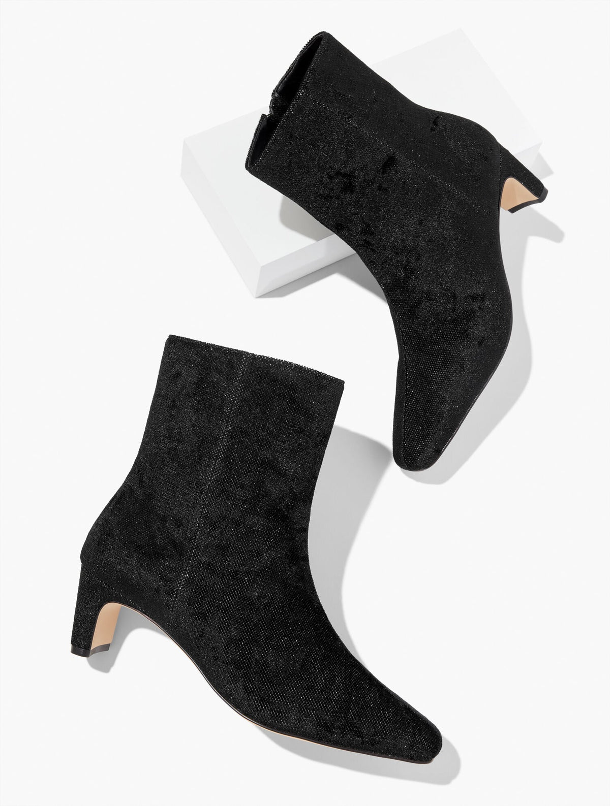 Talbots GALEN CURVED ANKLE BOOTS - SPARKLE VELVET
