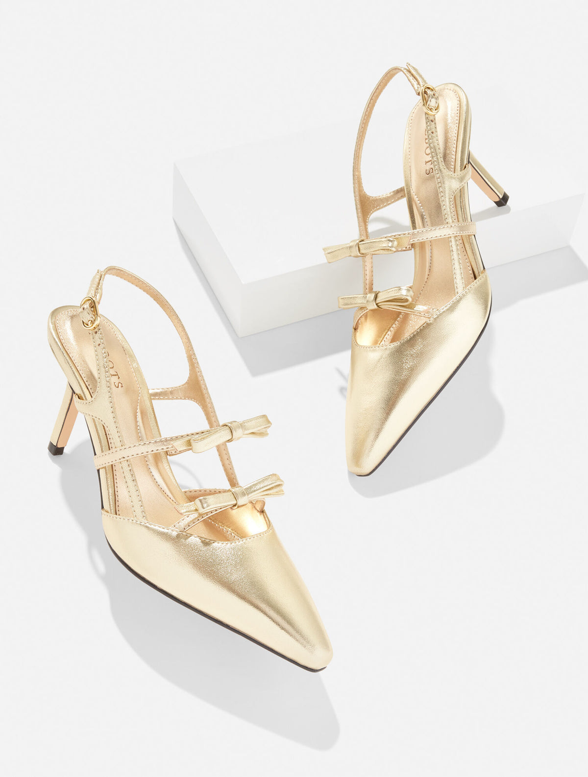 Talbots LIBBY SLINGBACK NAPPA PUMPS - METALLIC