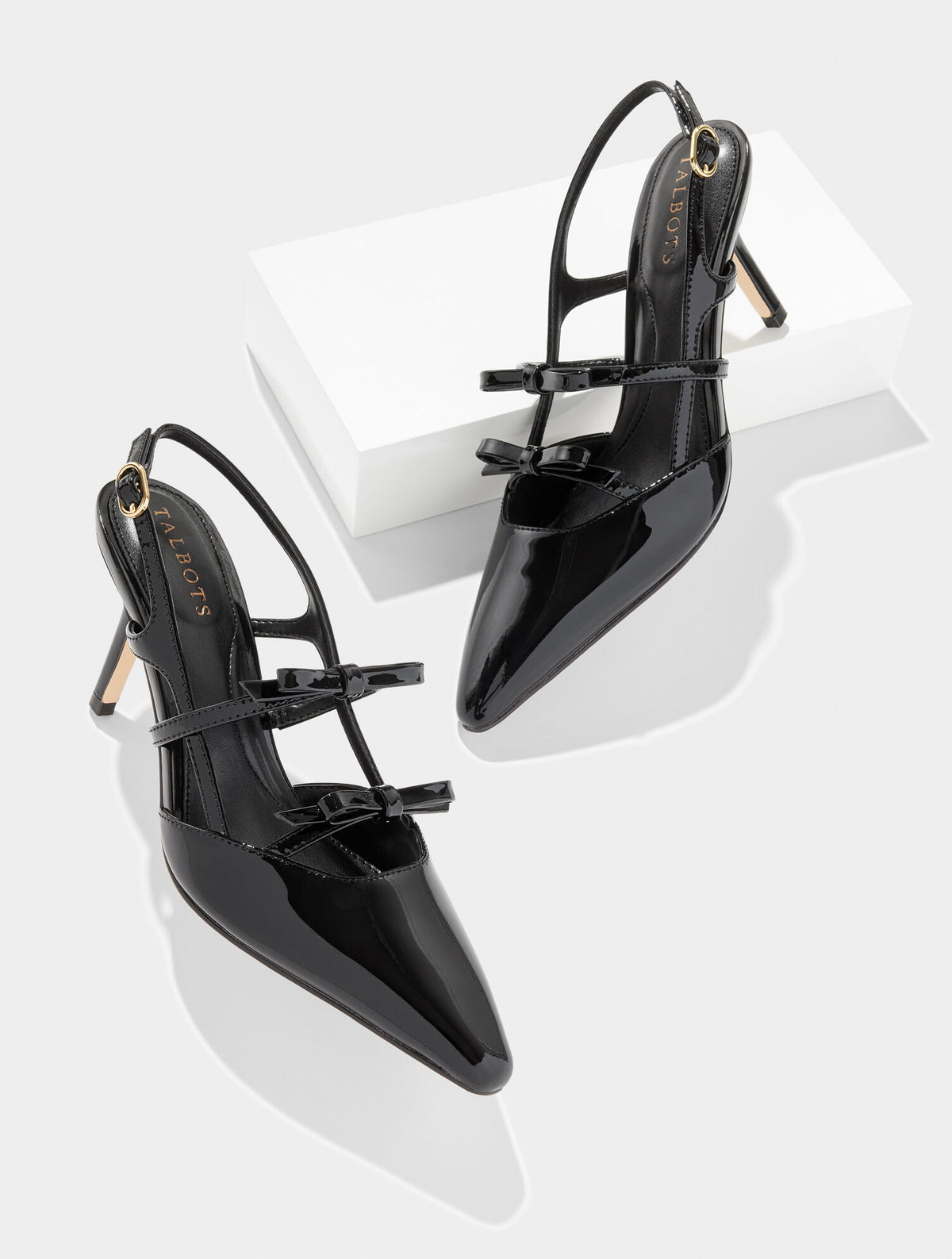 Talbots LIBBY SLINGBACK PATENT LEATHER PUMPS