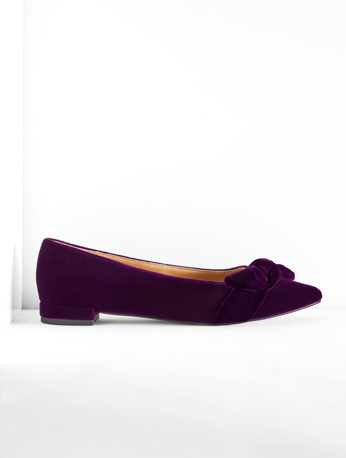 Talbots PORTIA BOW VELVET FLATS