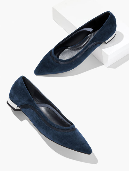 Talbots PORTIA MESH SUEDE FLATS