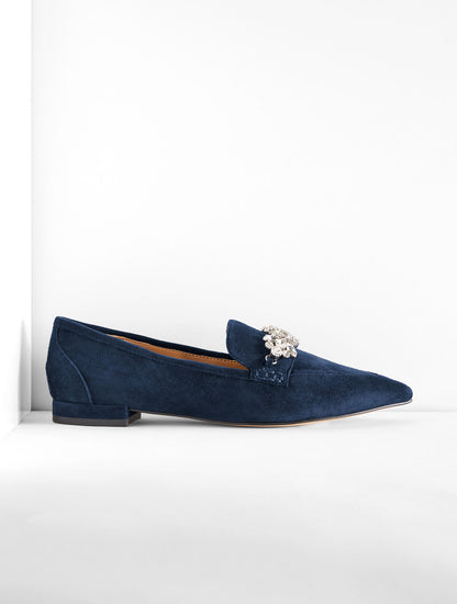 Talbots SCARLET RHINESTONE POINTED TOE LOAFERS