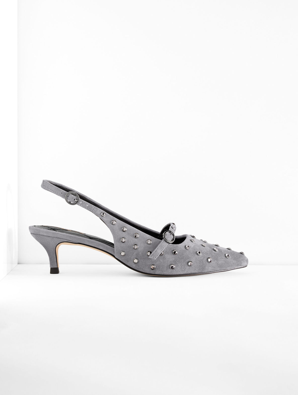 Talbots SYLVIE STUDDED SLINGBACK SUEDE PUMPS
