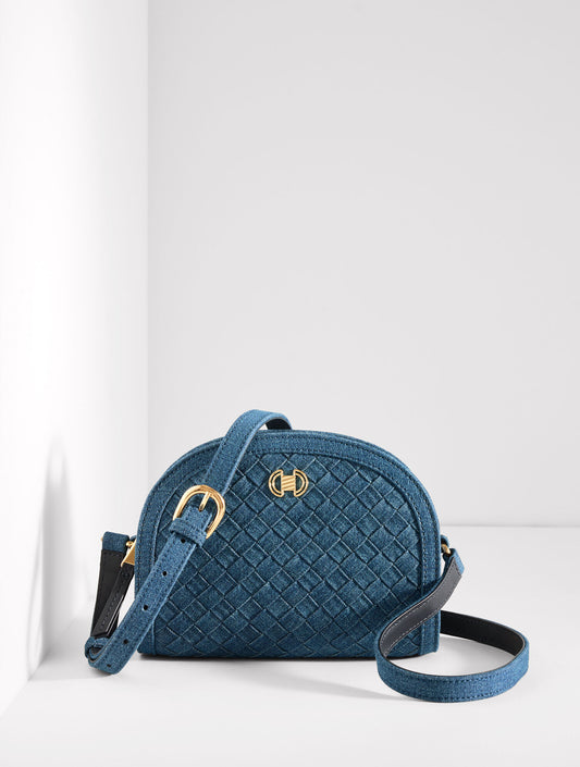 Talbots RORY WOVEN DENIM CROSSBODY BAG