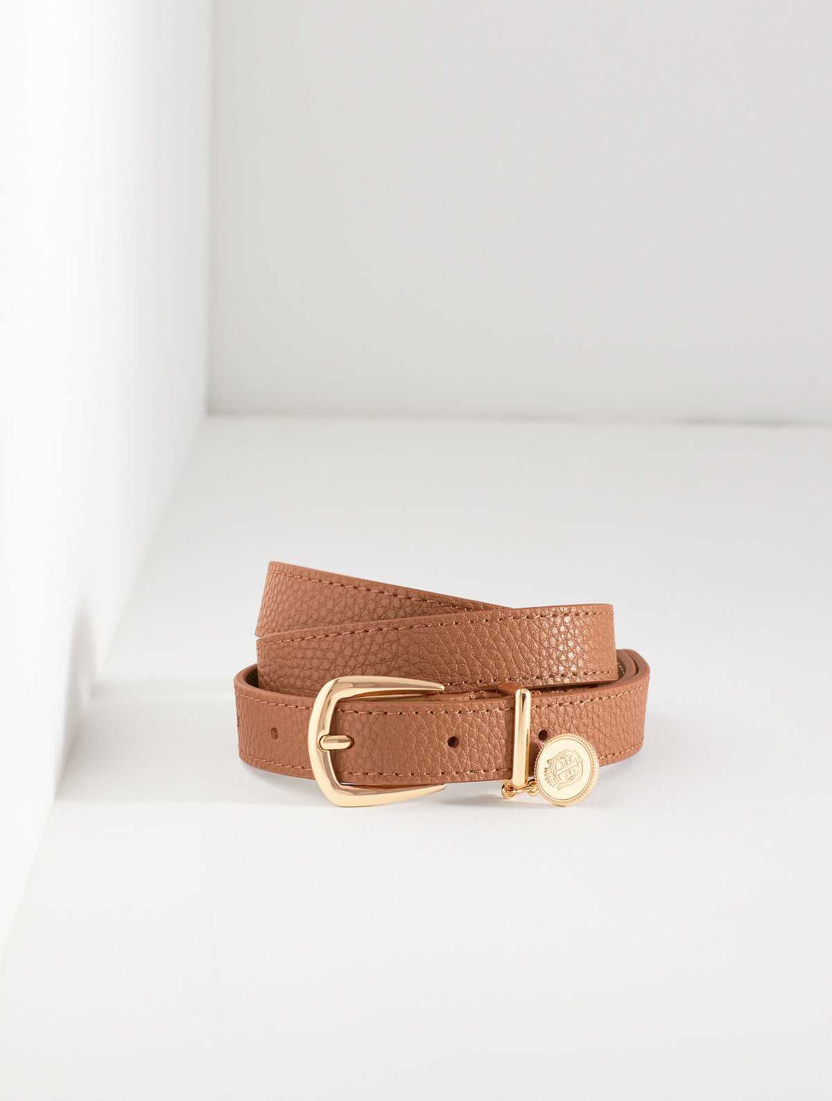 Talbots PEBBLE LEATHER CHARM BELT